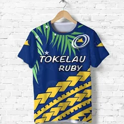 Tokelau Rugby T Shirt Coconut Leaves K13