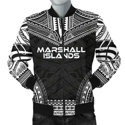 Marshall Islands Polynesian Chief Bomber Jacket - Black Version