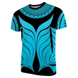 Yap Tribal Tattoo T shirt Blue