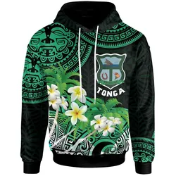 Tonga Custom Hoodie Takuilau College with Polynesian Patterns and Plumeria Flower LT10