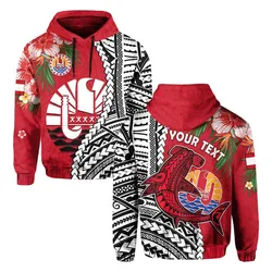 (Custom Personalised) Tahiti Islands Hoodie Polynesian Shark Mix Tropical Flowers LT14