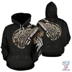 Tmarc Tee Polynesian Snake™ Tattoo on The Chest Hoodie NVD1358