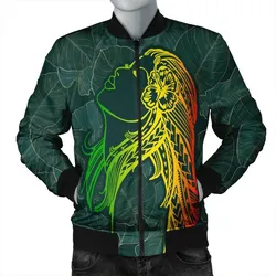 Alohawaii Jacket - Hawaii Monstera Kalo Hula Girl Kanaka Maoli Bomber Jacket - AH - J4R