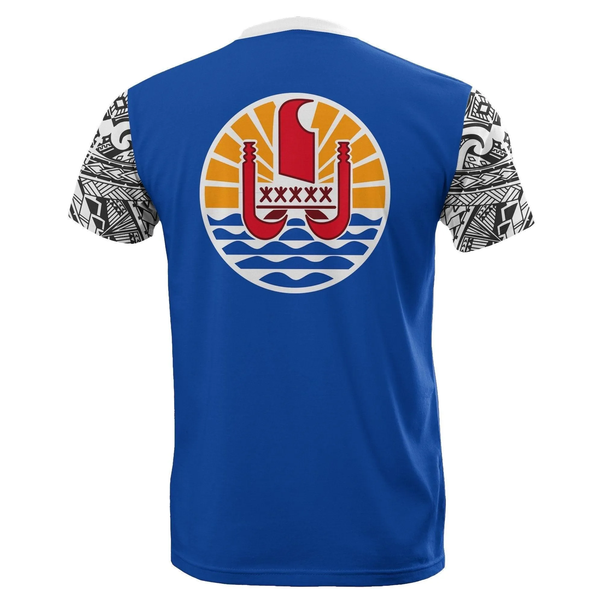 French Polynesia All Over T-Shirt - French Polynesia Flag Polynesian Tattoo Style