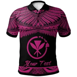 Hawaii Polynesian Custom Personalised Polo Shirt - Poly Tattoo Pink Version