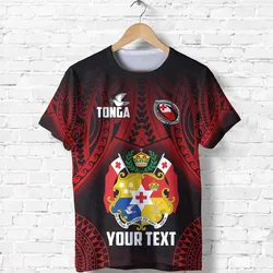 (Custom Personalised) Tonga Rugby T shirt Mate Maa Tonga Tribal Pattern