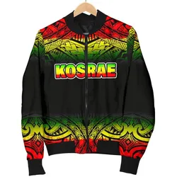 Kosrae Mens Bomber Jacket - Fog Reggae Style