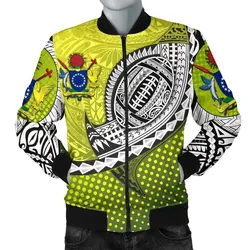 (Custom Personalised) Cook Islands Rugby Mens Bomber Jacket Version Special
