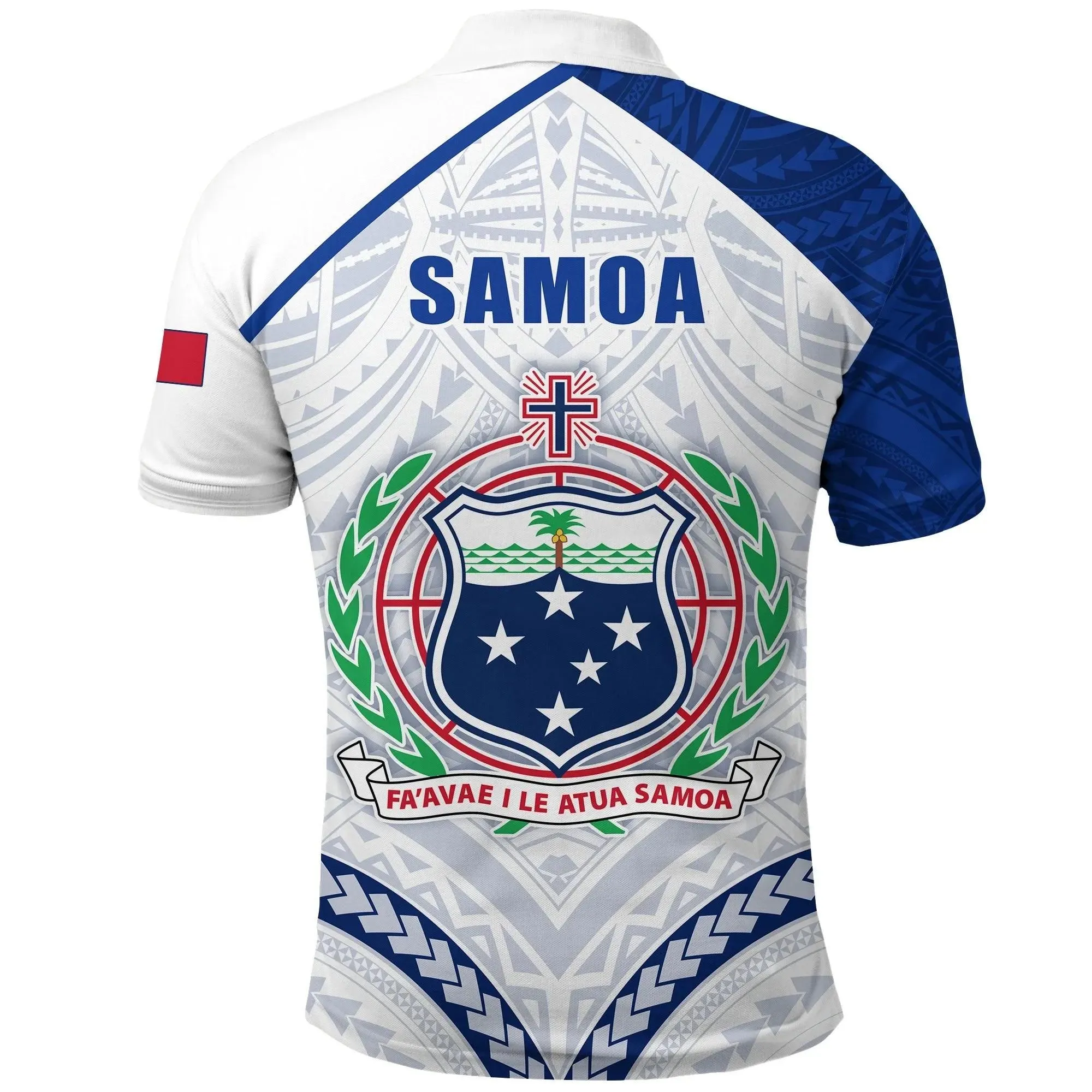 Alohawaii Shirt - Polo Shirt Samoa Rugby Samoa Forever White K13