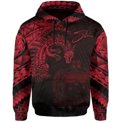 Alohawaii Clothing - Hoodie Samoa Samoan Dragon Polynesian Tattoo TH5