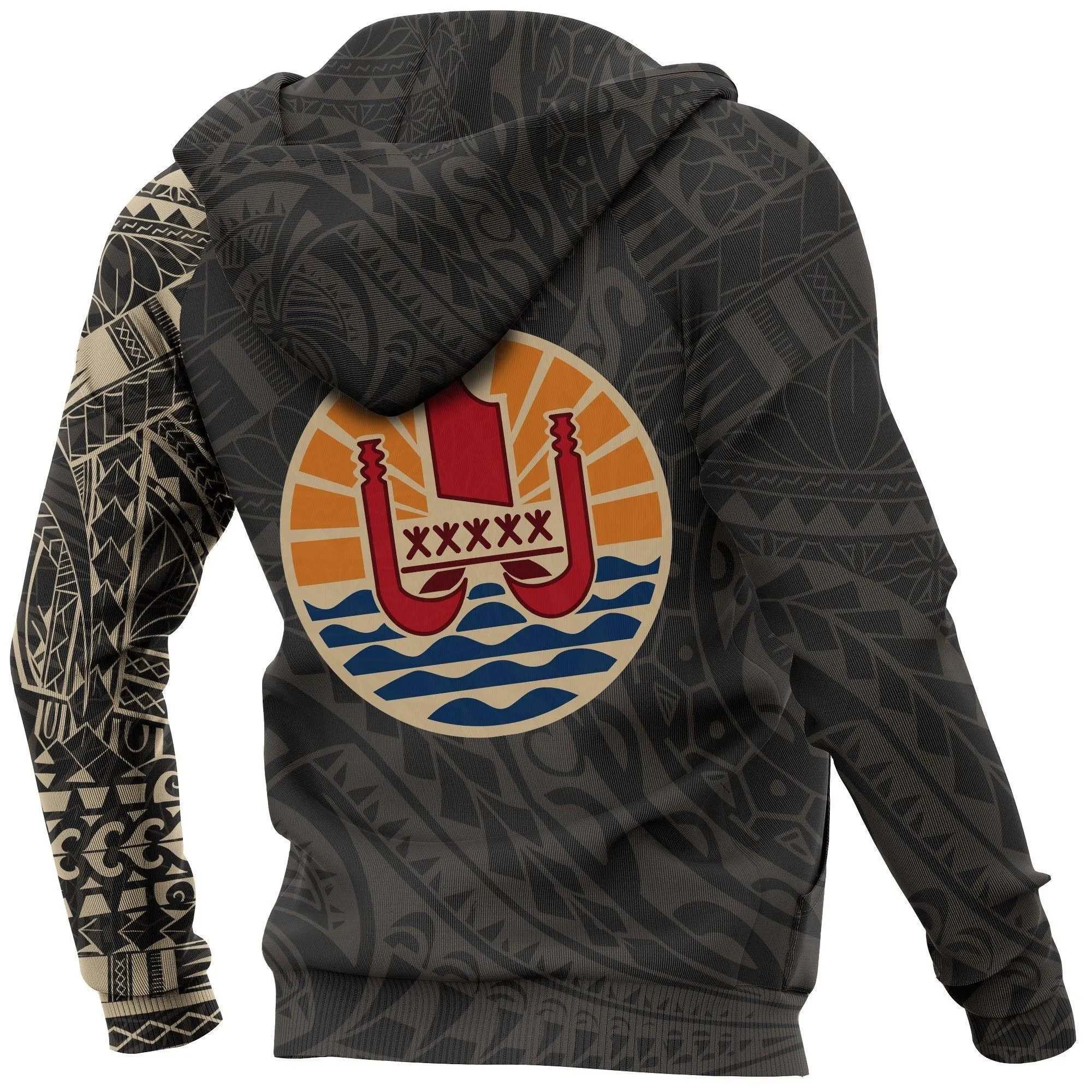 French Polynesia Hoodie - French Polynesia Tattoo Style Version 2.0