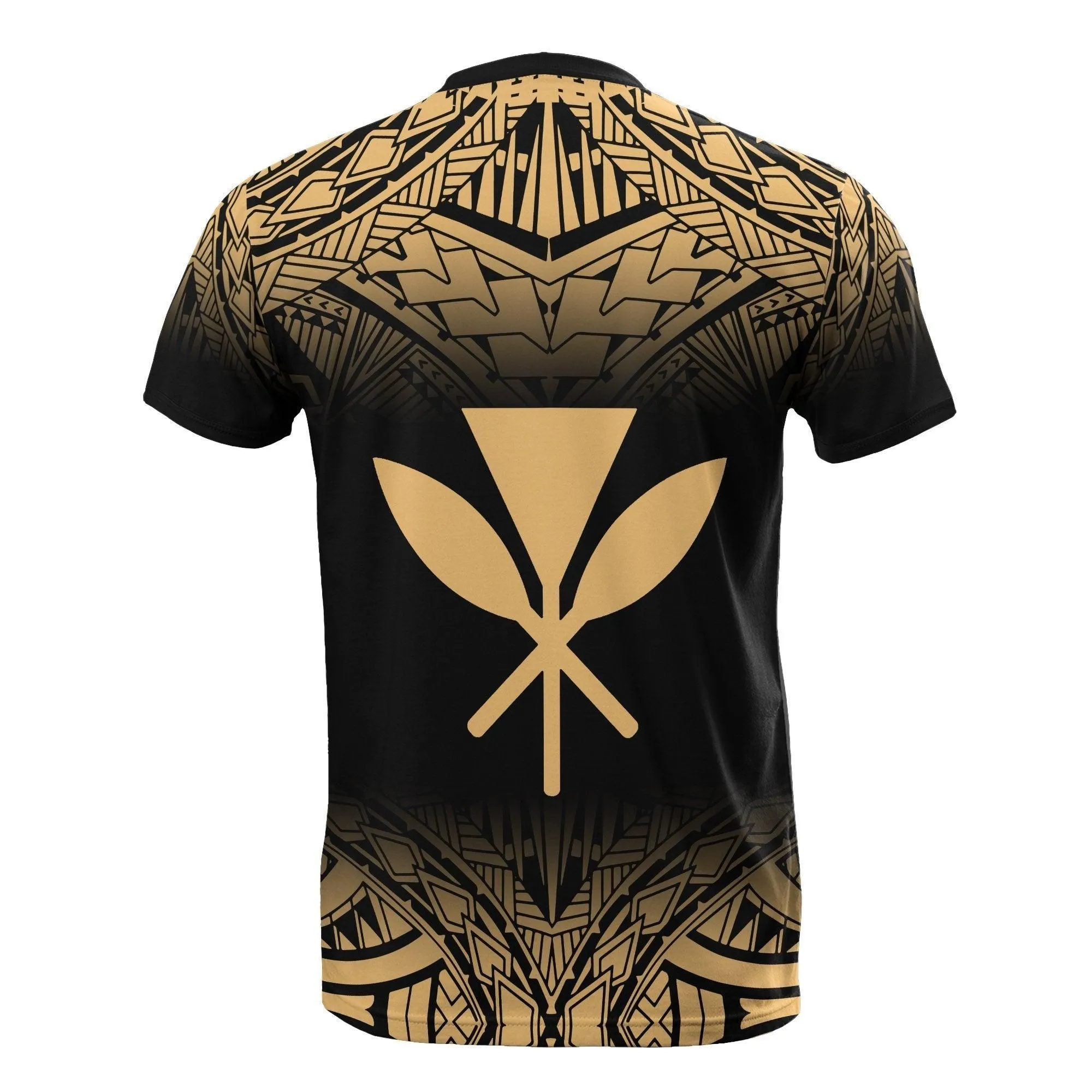 Hawaii All Over T shirt - Hawaii Kanaka Maoli Polynesian Tattoo Style Style Fog Style Gold