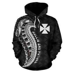 Wallis And Futuna Hoodie, Wallis And Futuna Tattoo Polynesian Wings Style A02