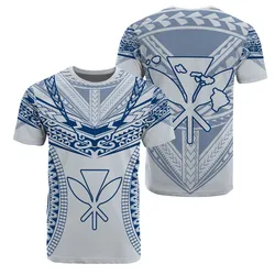 Hawaiian Aloha Kanaka Map Football T Shirt White And Blue Roger Style Ah J2 Hawaiian Shorts Beach Short Sleeve