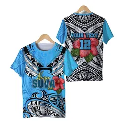 (Custom Personalised) Suva Fiji Rugby T Shirt Polynesian Style
