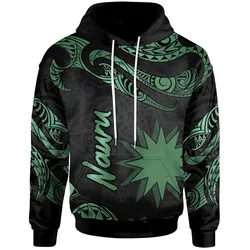 Nauru Polynesian Hoodie - Poly Tattoo Green Version
