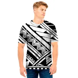 Maori Polynesian Tattoo Pattern Print Mens T-Shirt