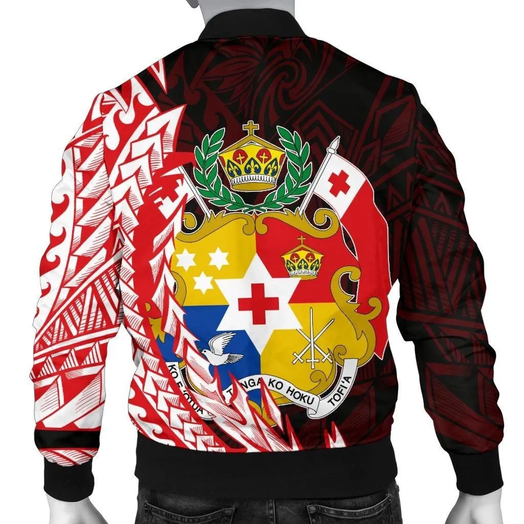 Tonga Mens Bomber Jacket - Wings Style