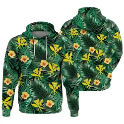 Hawaii Map Kanaka Tropical Summer Style Hoodie