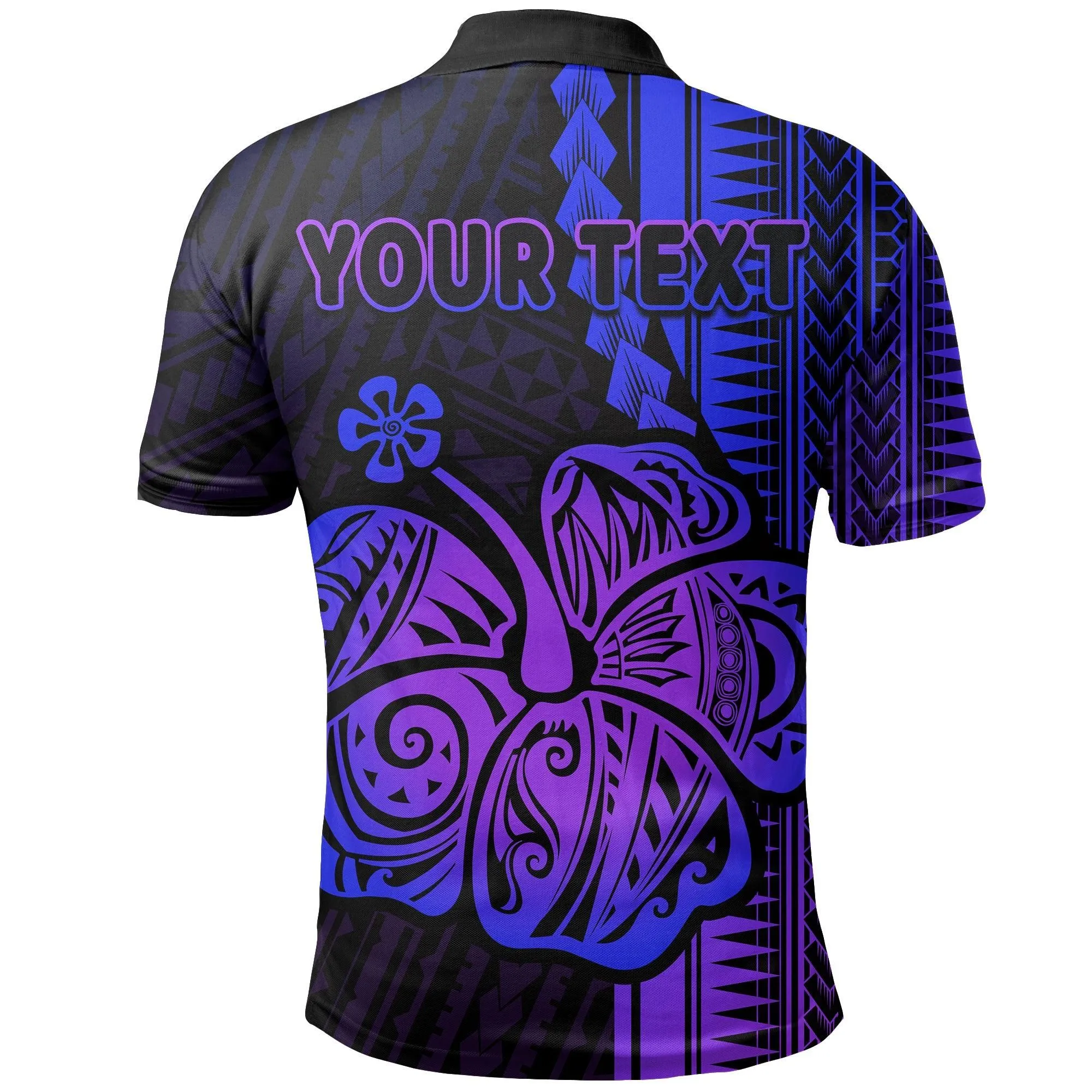 (Custom Personalised)Polynesian Hibiscus Polo Shirt Hawaiian Style No.3 LT6