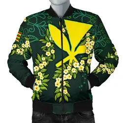 Alohawaii Jacket - Bomber Jacket Polynesian Hawaii - Ti Leaf Lei Turtle - BN11