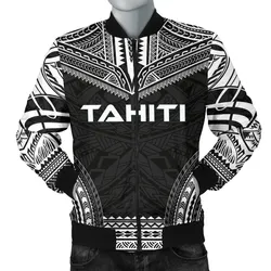 Alohawaii Jacket - Bomber Jacket Tahiti Polynesian Chief - Black Version - Bn10