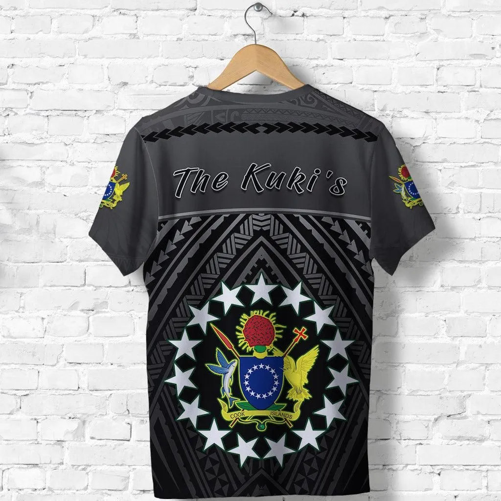 The Kukis T Shirt Cook Islands Rugby Black LT13