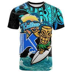 Hawaii Polynesian T Shirt - Kailua High School Surfrider Tropical Polynesian Culture Pride LT10