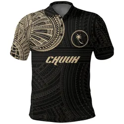 Chuuk Polo Shirt Polynesian Tattoo Style A31