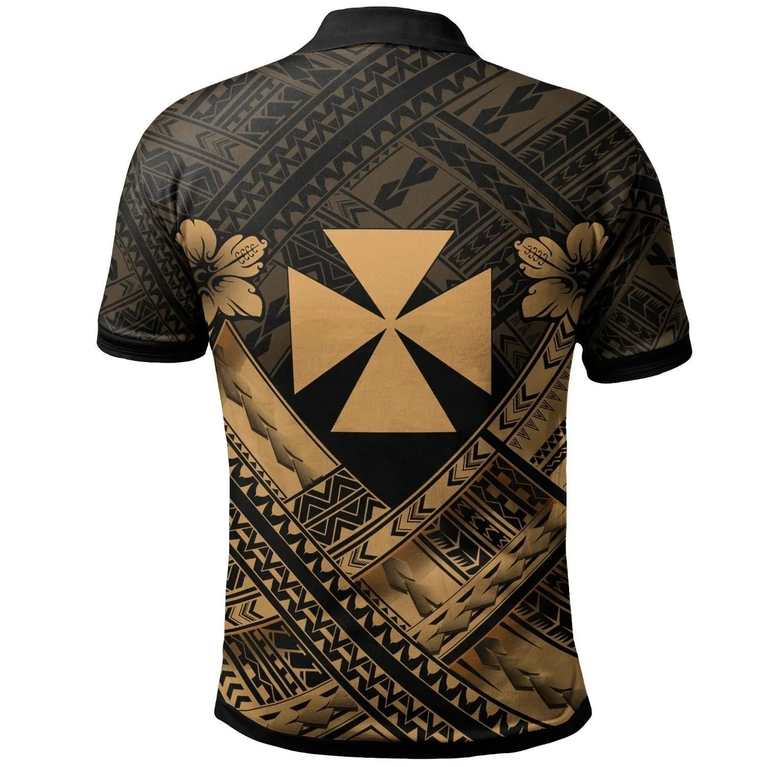Alohawaii Shirt - Polo Shirt Wallis And Futuna Custom Polynesian Wallis And Futuna Seal Camisole Hibiscus Style (God)- BN18