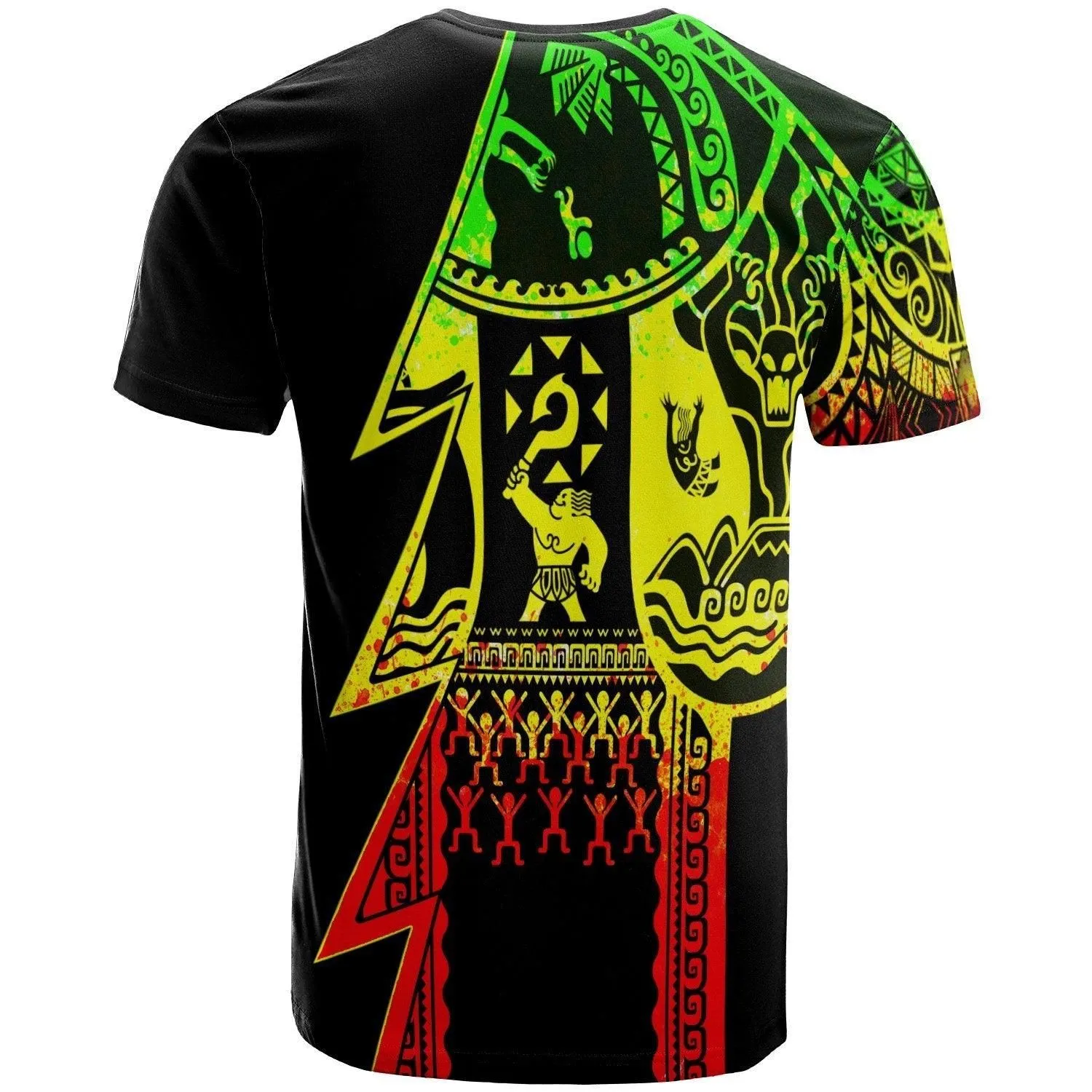Samoa Premium T shirt - Samoa Coat Of Arms Polynesian Tattoo Reggae New