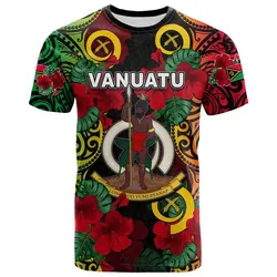 Vanuatu And Hibiscus T Shirt  LT6