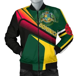 Dominica Mens Bomber Jacket - Dominica Flag Independence Day