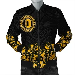 Alohawaii Jacket - Oahu Map Hibiscus Polynesian Bomber Jacket - Lithe Style - AH - JA