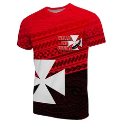 (Custom Personalised) Wallis And Futuna Rugby T Shirt Polynesian Style