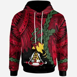Papua New Guinea East Sepik Province Polynesian Hoodie - Tribal Wave Tattoo