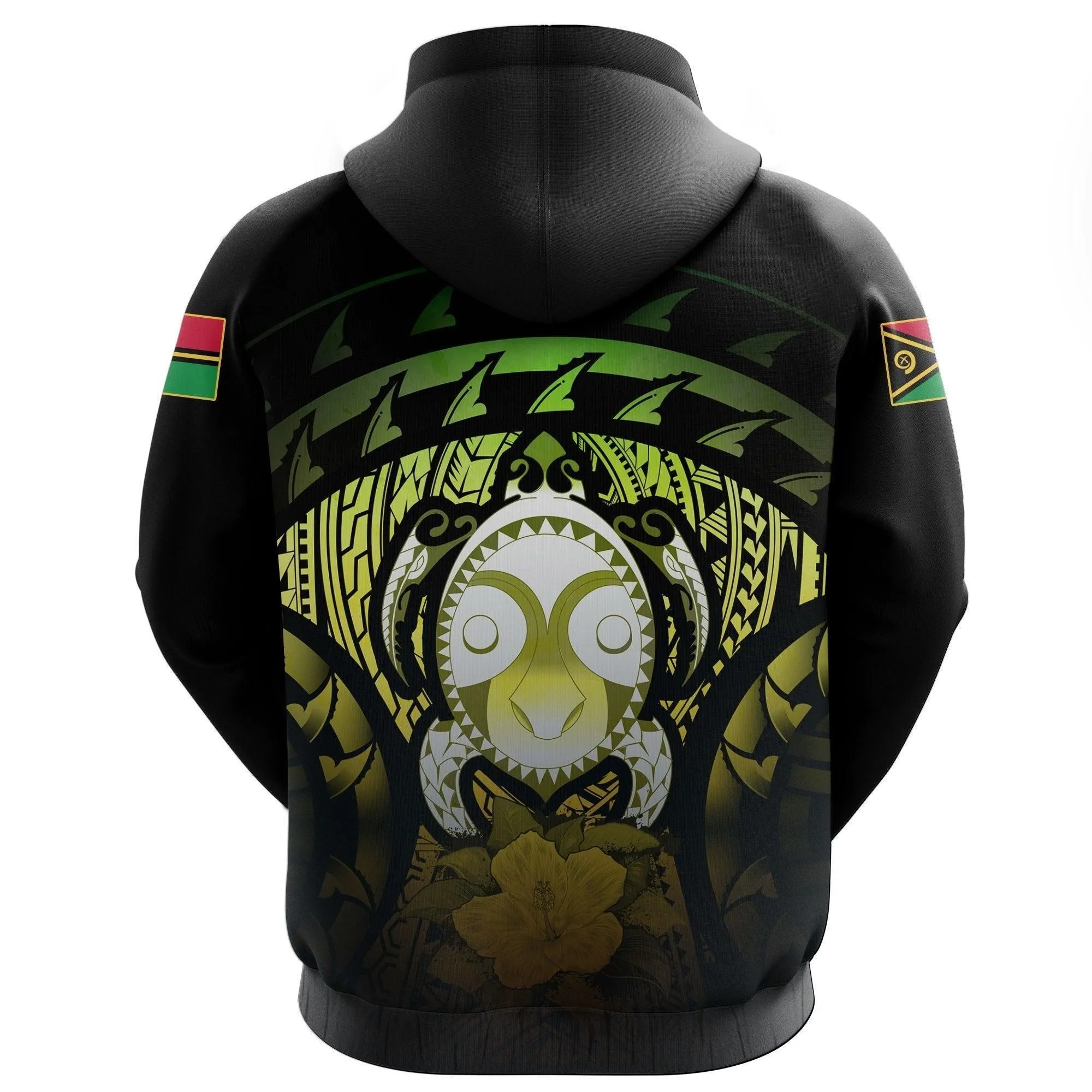 Vanuatu Turtle Hibiscus Pullover Hoodie (Reggae)