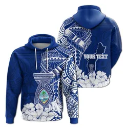 (Custom Personalized) Guam Tribal Latte Stone Hoodie Mix Hibiscus LT7