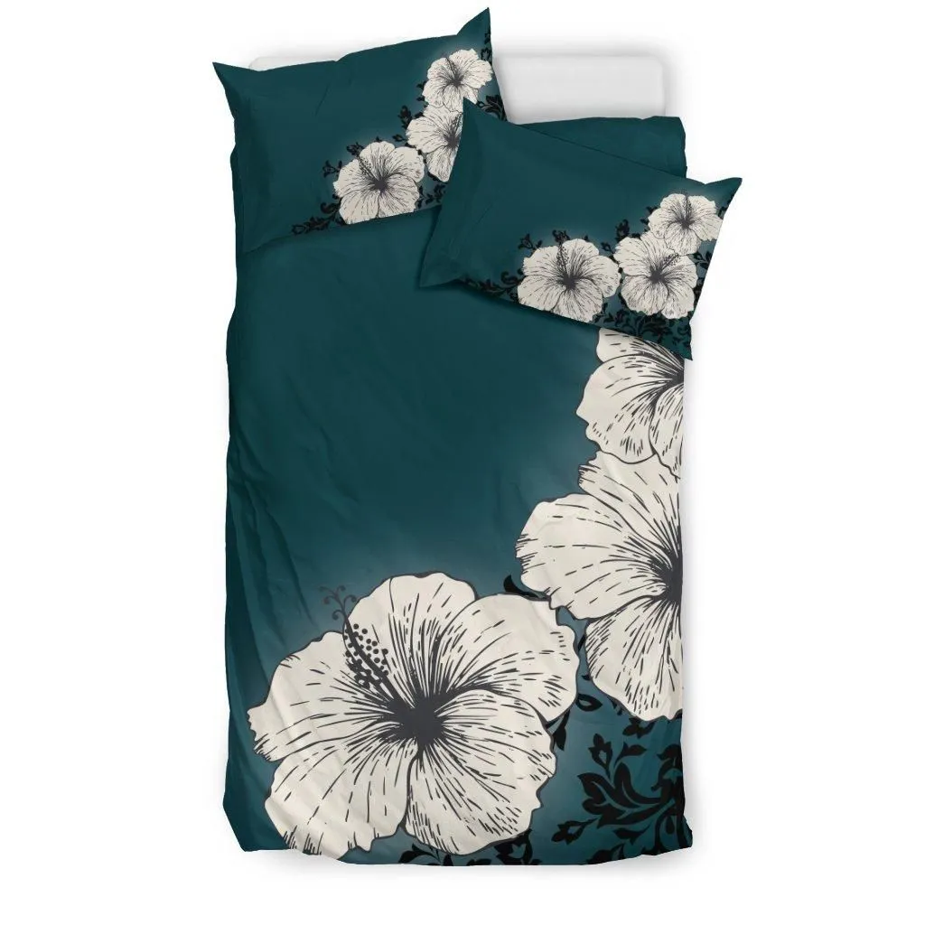 Hawaiian Lighten Hibiscus Polynesian Bedding Set