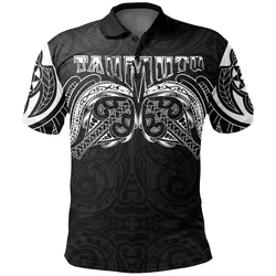 Polynesian Pride Polo Shirt - New Zealand Polo Shirt, Maori Taumutu Tattoo