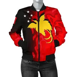 FamilyGater Jacket - Bomber Jacket Papua New Guinea - PNG Flame - BN15