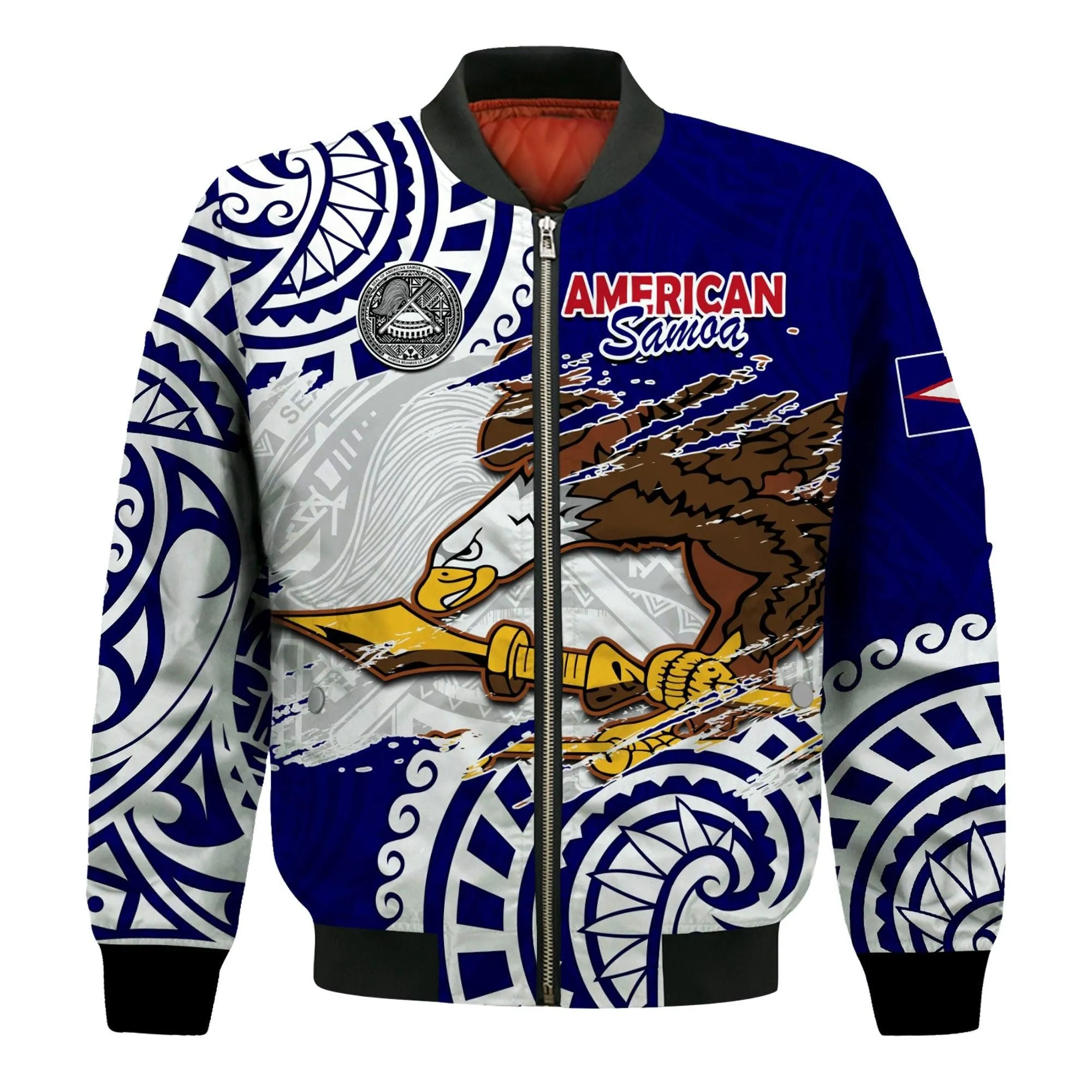 (Custom Personalised) American Samoa Independence Day Bomber Jacket Polynesian Special Version LT14