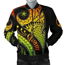 Guam Mens Bomber Jacket - Guam Polynesian Decorative Patterns