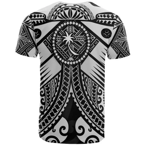 Chuuk Custom Personalised T Shirts- White Seal with Polynesian Tattoo