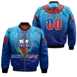 (Custom Personalised) Manu Samoa Legend Bomber Jacket - LT12