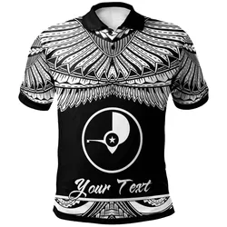 Yap Polynesian Custom Personalised Polo Shirt - Poly Tattoo White Version