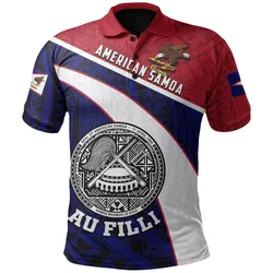 American Samoa Mens All Over Print Polo Shirt Au Filli Football