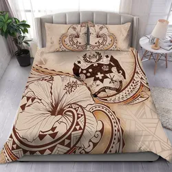 Tonga Bedding Set - Hibiscus Flower Vintage Style