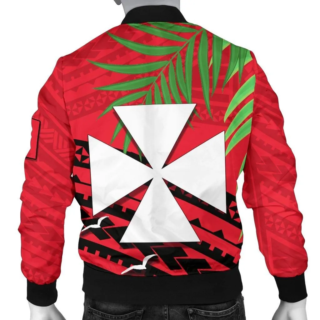 Wallis and Futuna Rugby Men Bomber Jacket Coconut Leaves