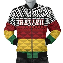 Hawaii Mens Bomber Jacket - Kanaka Maoli Version